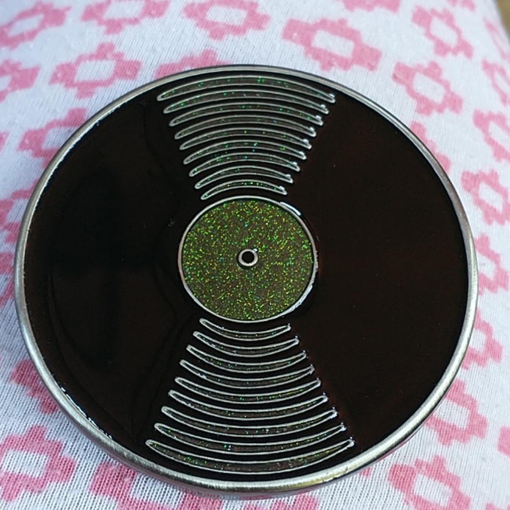 NWOT Retro Record Album Belt Buckle